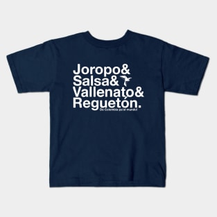 Joropo Salsa Vallenato Reguetón Kids T-Shirt